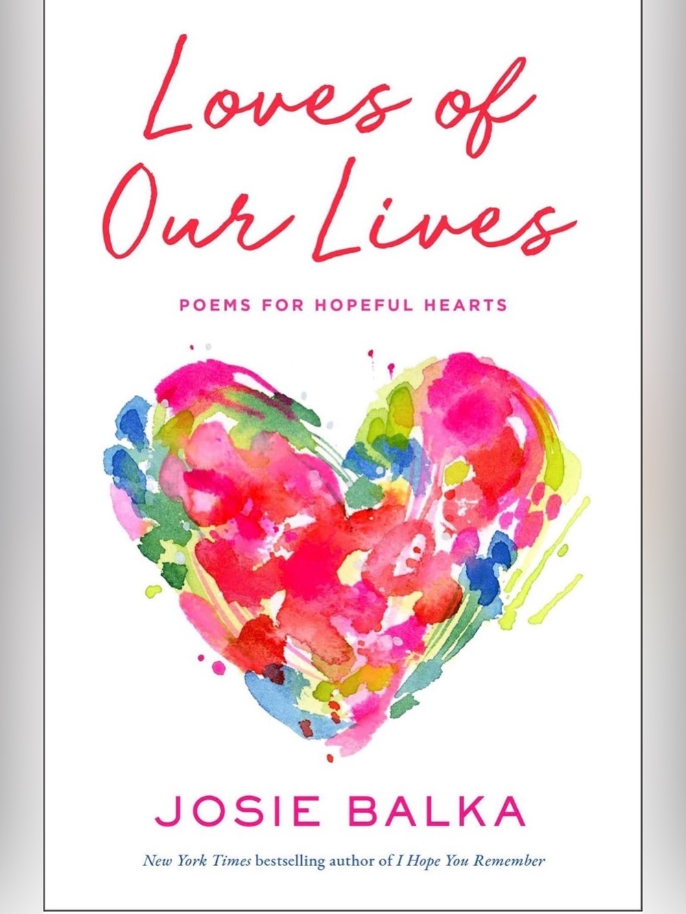 📚3 for $25 📚 - "Loves of Our Lives" by Josie Balka